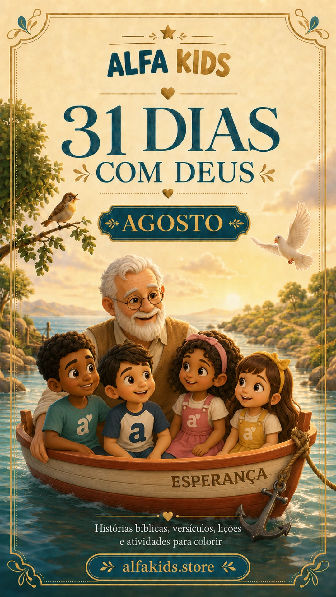 Capa do Book Alfa Kids de Agosto