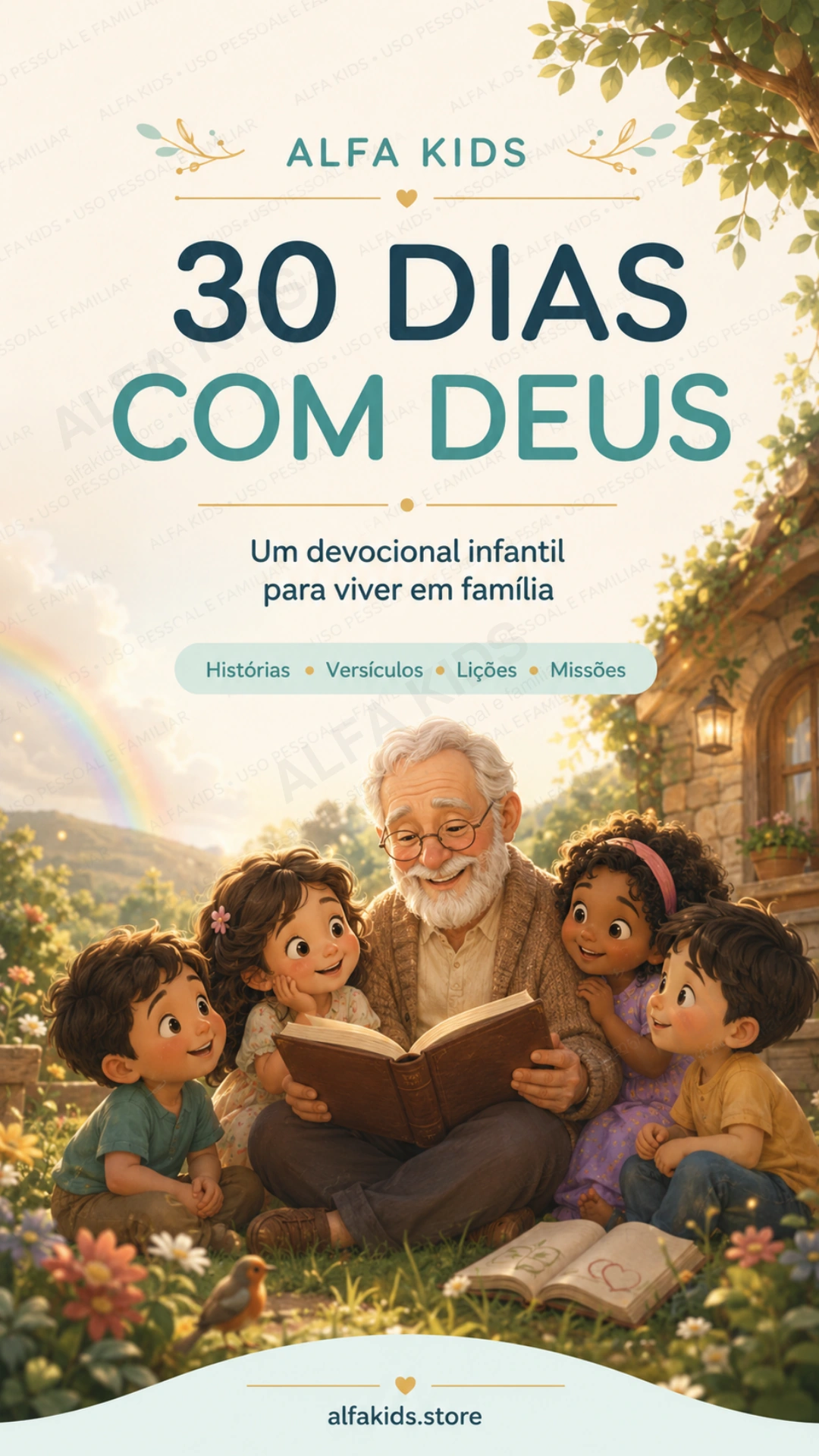 Capa oficial do Book Alfa Kids de Janeiro