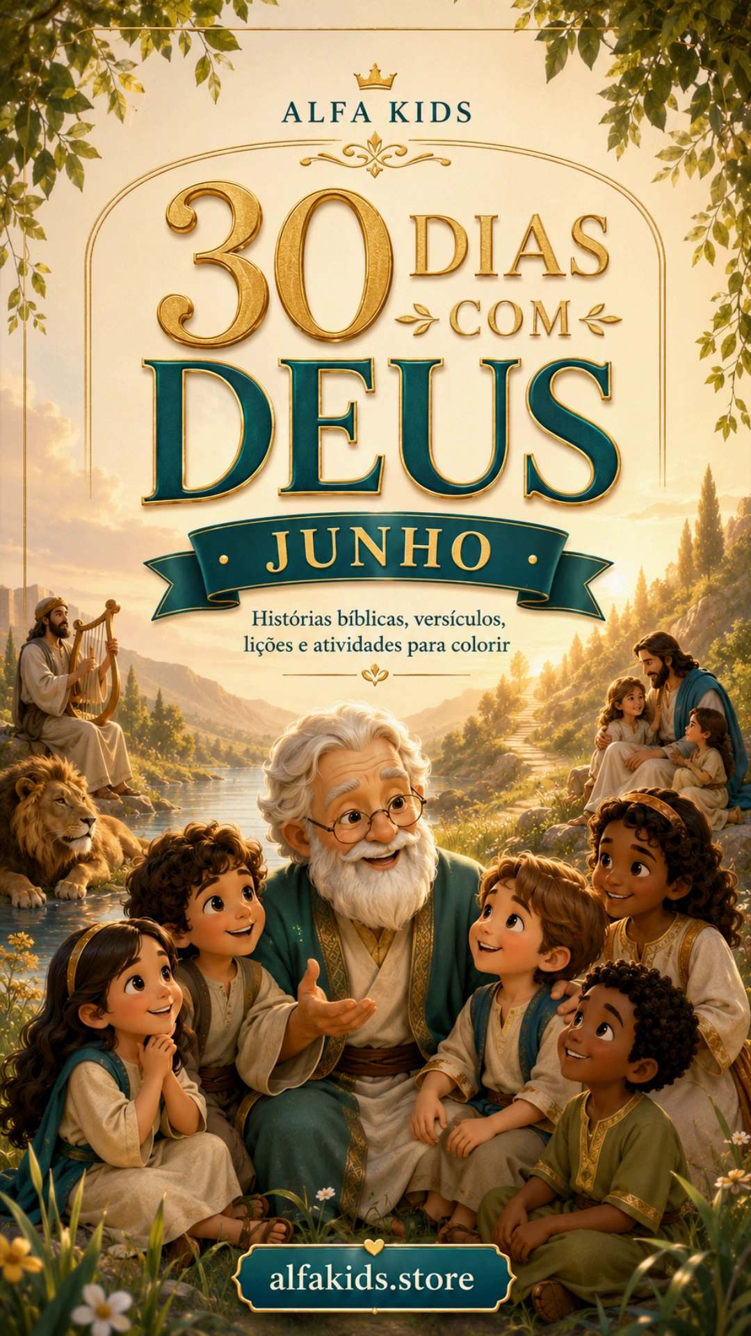 Capa do Book Alfa Kids de Junho