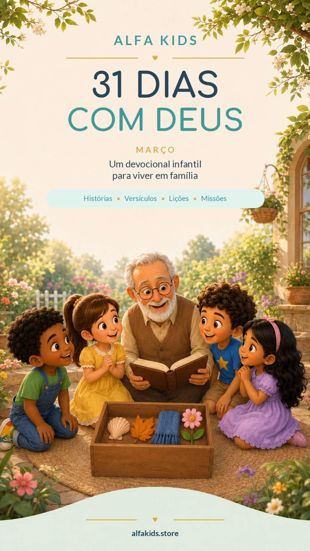 Capa do Book Alfa Kids de Março